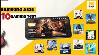 Samsung Galaxy A52s : 10 GAMING TEST 2023