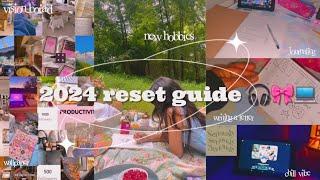 -2024 RESET GUIDE |making a VISION BOARD| setting goals&giving some tips  .𖥔 ݁ ˖๋ ࣭ ⭑-