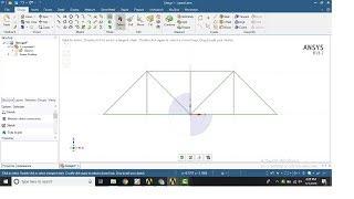 2D truss modeling using ansys spaceclaim