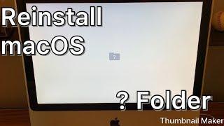 iMac Question Mark Folder?? - Fresh macOS Install