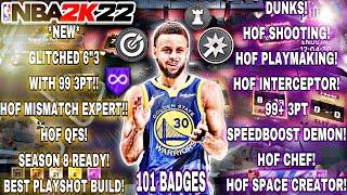 NEW GLITCHED 6”3 WITH 99 3PT HOF MISMATCH EXPERT STEPH CURRY BEST PLAY SHOT NBA 2K22 NEXT GEN!!!