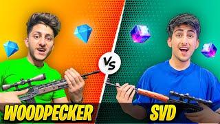 WoodPecker Vs Svd Only One Tap Challenge  50,000 Diamond Giveaway - Garena Free Fire