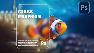 How to Create Glass Morphism Effect in Photoshop | Photoshop Tutorial #photoshop #edit