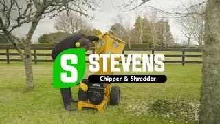 STEVENS 1300 Chipper & Shredder - In Action