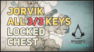 All 3 Cultist Keys Locked Chest Jorvik Assassin's Creed Valhalla