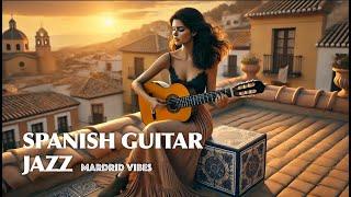 Madrid Jazz  | Cozy Spanish Guitar  Music For Reading, Relaxing | Beautiful Instrumental Cafe Music