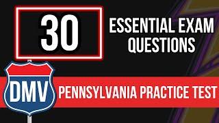 Pennsylvania DMV Practice Test 2024 - For Seniors and New Permit (Official Written Test)