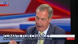 Nigel Farage clashes with Bob Ward over climate change