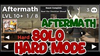 How to SOLO (New Map) (AFTERMATH) Hard Mode Challenge in Roblox Tower Heroes