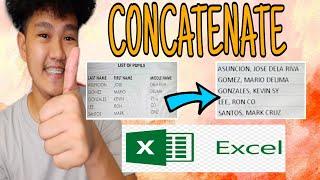 HOW TO COMBINE CELLS IN EXCEL WITH COMMA | Excel Concatenate | Tagalog Tutorial | Titser Dig