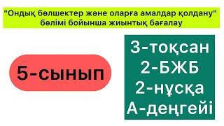 5-СЫНЫП | МАТЕМАТИКА | 3-тоқсан, 2-Бжб, 2-нұсқа | 5-КЛАСС