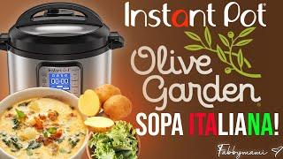 SOPA ITALIANA EN LA INSTANT POT ! CÓMO HACER SOPAS EN LA OLLA ELÉCTRICA DE PRESIÓN