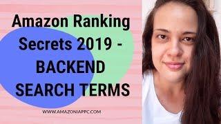 Amazon Ranking  Optimize Your Back End Search Terms 