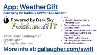 Ch. 7.10 Using URL session to get data from the DarkSky API