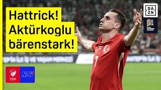 Aktürkoglu-Hattrick sichert Türkei-Sieg: Türkei - Island | Nations League | DAZN Highlights