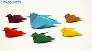 How to make a bird out of paper. Origami bird made of paper.