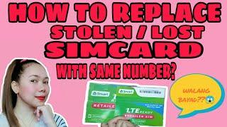 HOW TO REPLACE STOLEN / LOST SIMCARD WITH SAME NUMBER | TUTORIAL