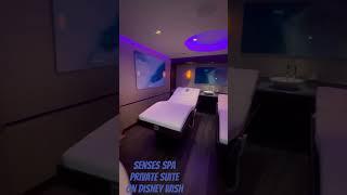 Couple’s Suite in Senses Spa #Floatonair #DisneyCruiseLines #DisneyWish #BambooMassage