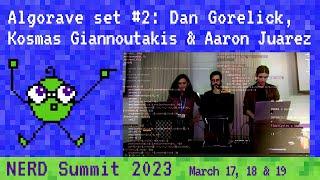 NERD Summit 2023: Algorave set: Dan Gorelick, Kosmas Giannoutakis and Aaron Juarez