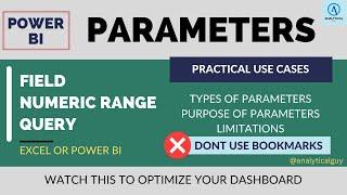 Parameters in Power BI Dashboard | Power Query Editor | Types of Parameters | Practical Case Studies
