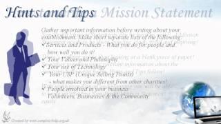 How to write Non-Profit Mission Statements