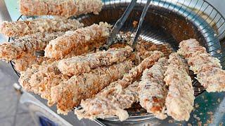 Cambodian Street Food - BANANA FRITTERS Phnom Penh Cambodia