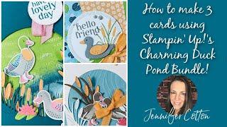 Cute Charming Duck Pond Bundle Cards!