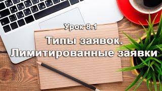 Урок 8.1 Лимитированные заявки. Как открыть сделку в QUIK