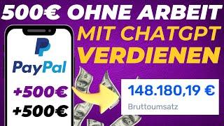 500€ OHNE ARBEIT mit ChatGPT verdienen (Neue Methode) PASSIVES EINKOMMEN mit GUMROAD aufbauen