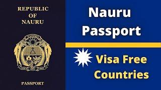 Nauru Passport Visa Free Countries (2023)