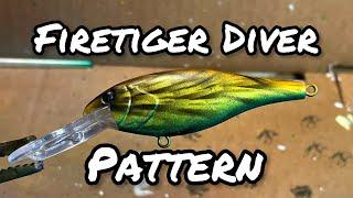 How to Paint a Firetiger Crankbait Lure Pattern