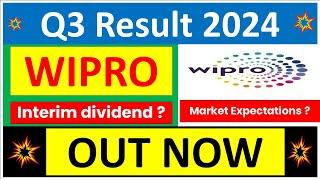 WIPRO Q3 results 2024 | WIPRO results today | WIPRO Share News | WIPRO Share latest news today