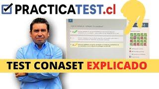 Test CONASET EXPLICADO!   - Licencia Clase B Chile 2024- Educación Vial - www.practicatest.cl