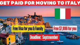 Get PAID to MOVE to ITALY | How to Move Abroad for Free in 2024| Free Visas Step-by-Step