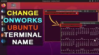 How to change Ubuntu terminal name in OnWorks | Change name of terminal in Ubuntu