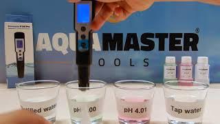 Aqua master tools P100 pH EC meter pH calibration ENG