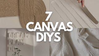 7 CANVAS DIYS | TEXTURED ART IDEAS YOU ACTUALLY WANT TO TRY 