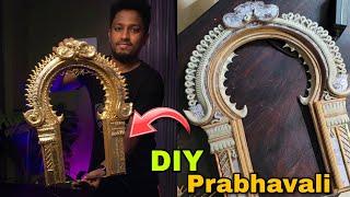 How to Make Ganpati Backdrop | Prabhavali Arch  #ganaptidecoration #thekraftco