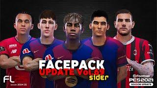 Facepack PES 2021 Season 2025 Update Sider (Download & Install)