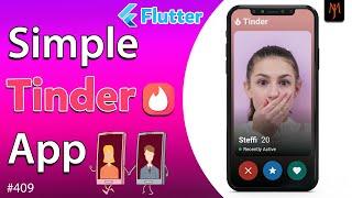 Flutter Tutorial - Build A Simple TINDER App Clone | 1/3 Flutter Dating App UI