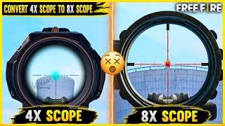 Top 5 New Tricks In Free Fire | Convert 4x Scope To 8x Scope | Traning Mode New Trick in FF