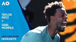 Taylor Fritz v Gael Monfils Highlights | Australian Open 2025 Third Round