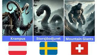 European Mythical Creatures | Side by Side Comparison