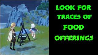 Look For Traces Of Food Offerings quest Genshin impact guide