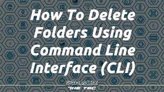 How to delete folder/directory using rmdir command in command line interface ( CLI )