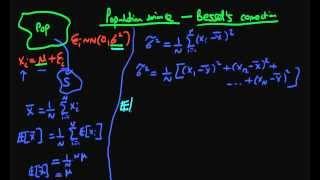 Estimating the population variance from a sample - part one