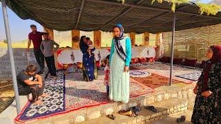 Buying Iranian carpets in a rural family. Caper was made with the cooperation of family members