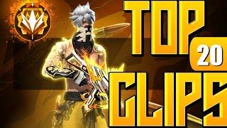 TOP 20 BEST EMOTE CLIPS || FREE FIRE CLIPS PACK || NO COPYRIGHT 