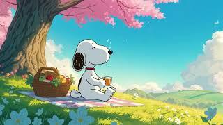 Snoopy Lofi Sounds  Spring Melodies to Relax and Focus  Music to Clear Your Mind