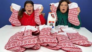 Don't Choose the Wrong Christmas Stocking Slime Challenge